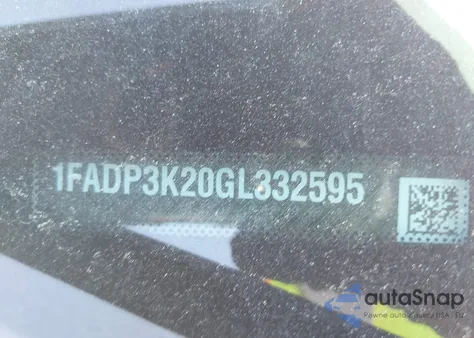 2016 Ford Focus Se z USA, uszkodzony, nr VIN 1FADP3K20GL332595